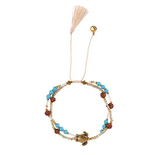 Braccialetto di perle da donna con tartaruga, Made by Nami, ciondolo,…
