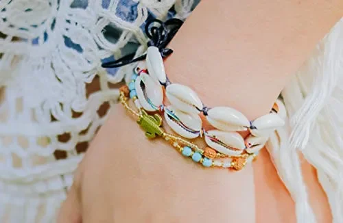 Braccialetto di perle da donna con tartaruga, Made by Nami, ciondolo,… - immagine 2