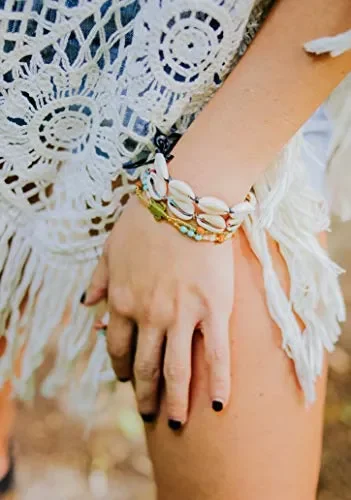 Braccialetto di perle da donna con tartaruga, Made by Nami, ciondolo,… - immagine 3