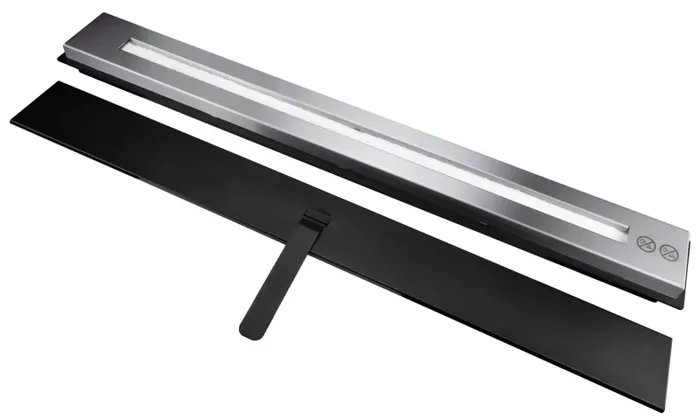 Bruciatore a Bioetanolo per Camini 90x11x5,3 cm 1,7 Litri Silver