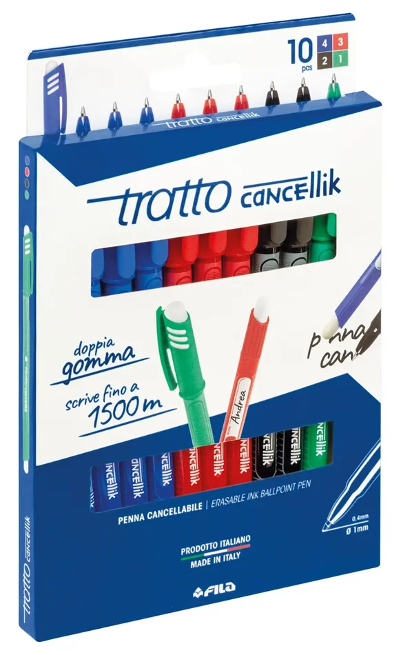 Busta Tratto Cancellik 8 + 2 colori scuola – 832700, 10 Pezzi - immagine 3