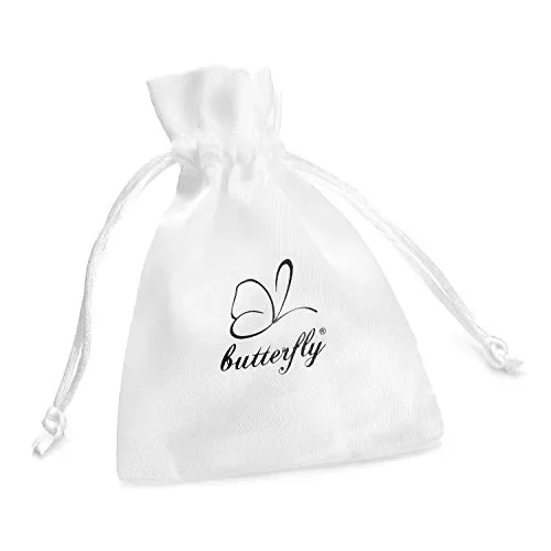 butterfly Bambine Ragazze Argento Orecchini a Perno 925 Note Musicali… Vendita calda online - immagine 3