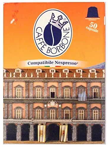 Caffè Borbone 50 Respresso, Compatibili Nespresso, Miscela Nobile – 250 gr