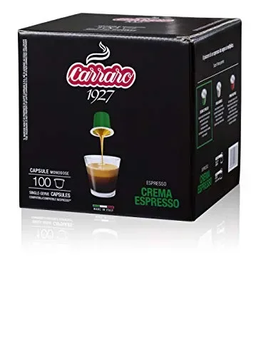 Caffè Carraro, Crema Espresso Compatibili Nespresso, Confezione…