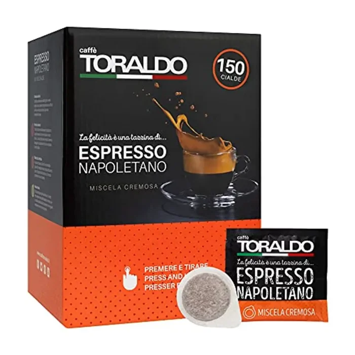 Caffè Toraldo Miscela Cremosa 150 Cialde, 1080 g Moda
