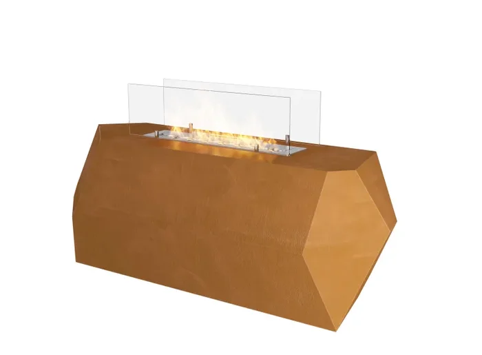 Camino a Bioetanolo da Pavimento 110×45 cm Incorten Small Marrone Online