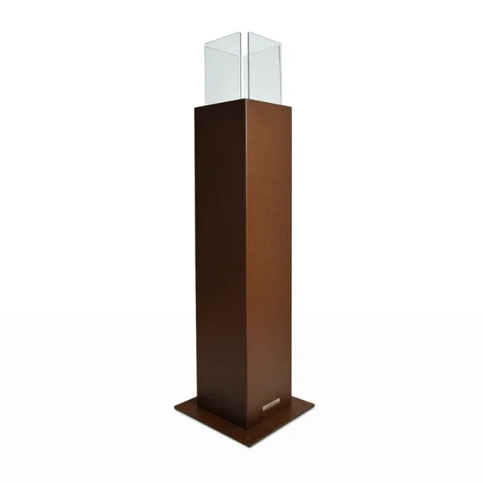 Camino a Bioetanolo da Pavimento 20x20x110 cm per Esterno Capri 110 Ruggine Online - immagine 3