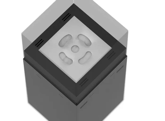 Camino a Bioetanolo da Pavimento 36x36x85 cm Instate 850 Nero con Vetro - immagine 3