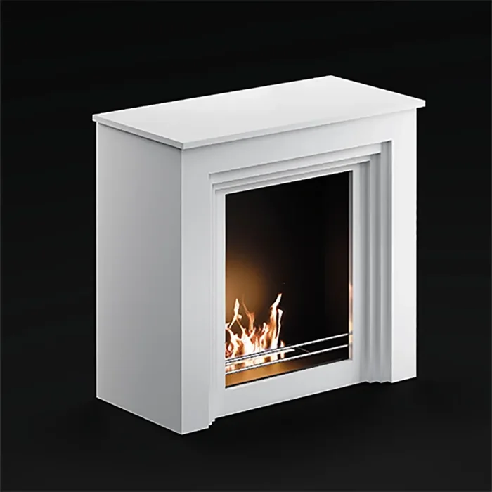 Camino a Bioetanolo da Pavimento 70x30x72 cm 2000W 1L Falcade Bianco Online - immagine 3