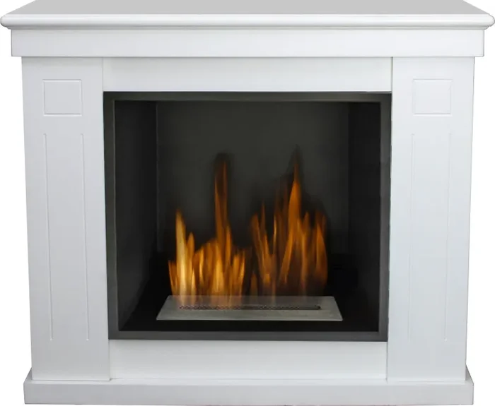 Camino a Bioetanolo da Pavimento 83×98 cm Vannini Raffaello Bianco