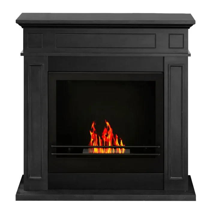 Camino a Bioetanolo da Pavimento 89,5×90,5×28 cm Jefferson Nero - immagine 3