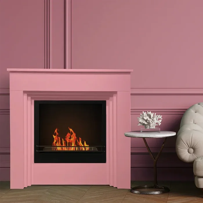 Camino a Bioetanolo da Pavimento 96x35xH96 cm Bellini Rosa - immagine 2