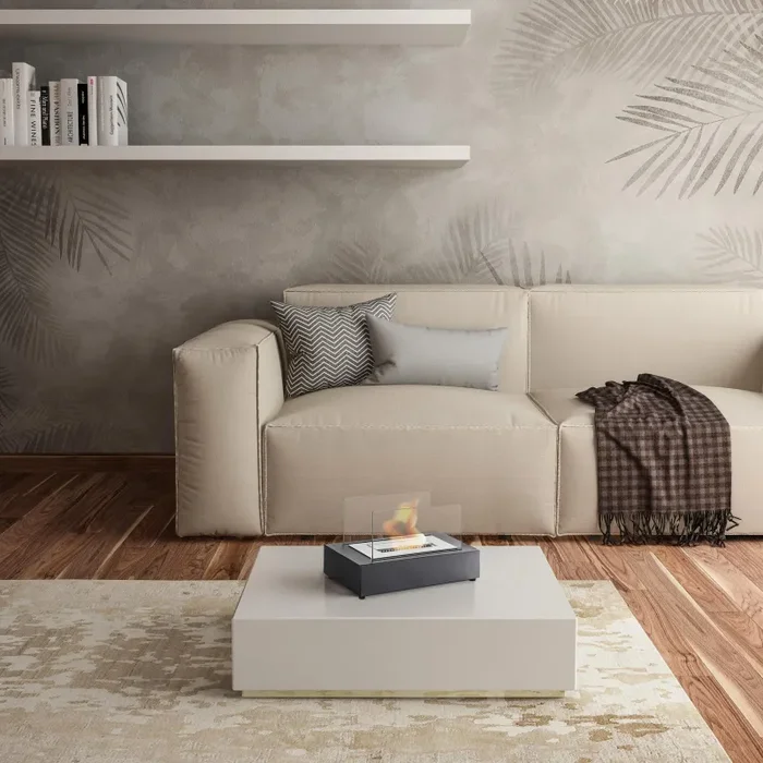 Camino a Bioetanolo da Tavolo 42x20x22 cm Nero Sconti - immagine 2