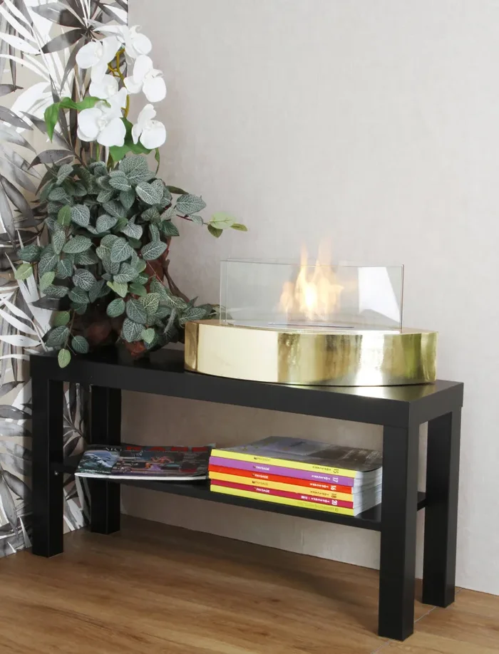 Camino a Bioetanolo da Tavolo 50,8×20,3 cm Vannini Vanda Oro - immagine 2