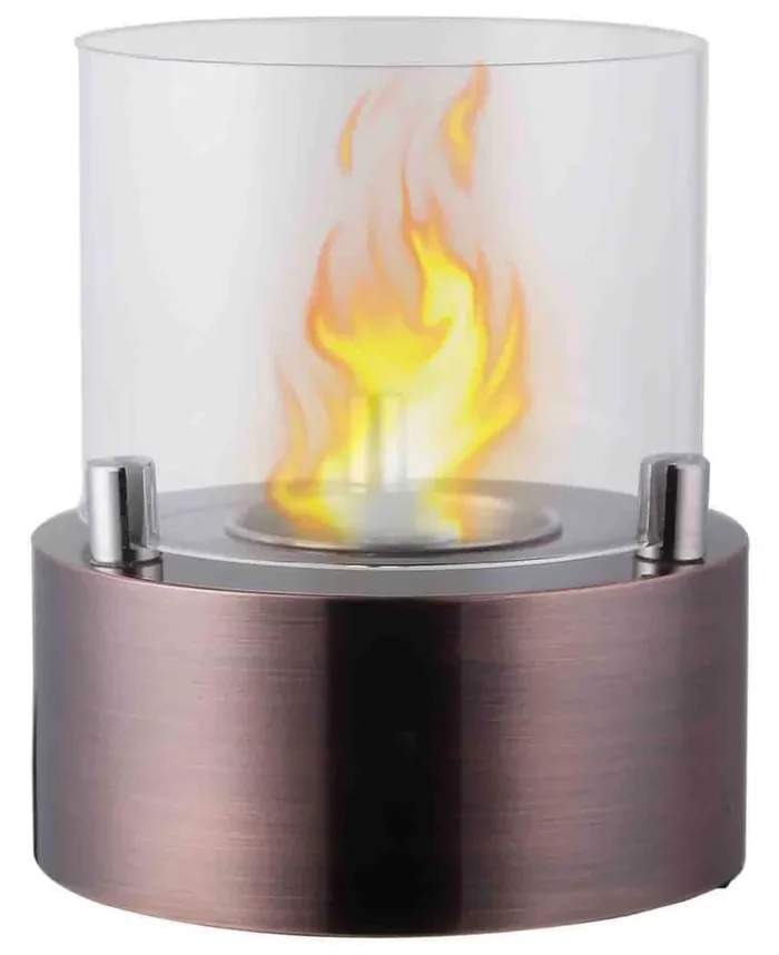 Camino a Bioetanolo da Tavolo Ø13×15,8 cm Vannini Giotto Candle Moka