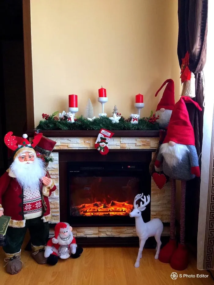 Camino Elettrico da Pavimento 88x118x30,5 cm Effetto Fiamma 1500W Stone & Lorance Noce - immagine 3