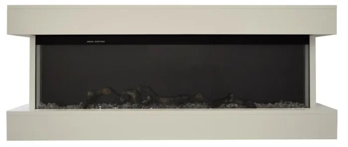 Camino Elettrico da Pavimento Effetto Fiamma 1500W Alaro Bianco Online - immagine 3