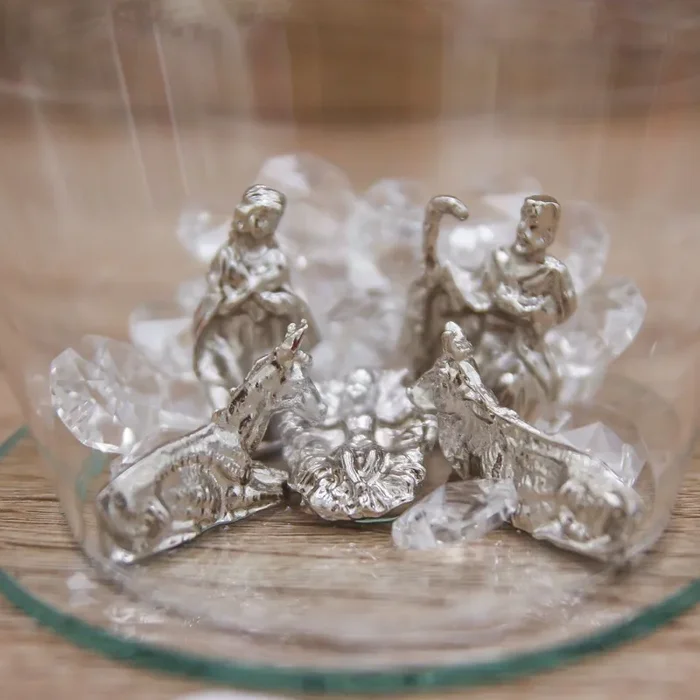 Campana con Sacra Famiglia Argento Via Margutta - immagine 3