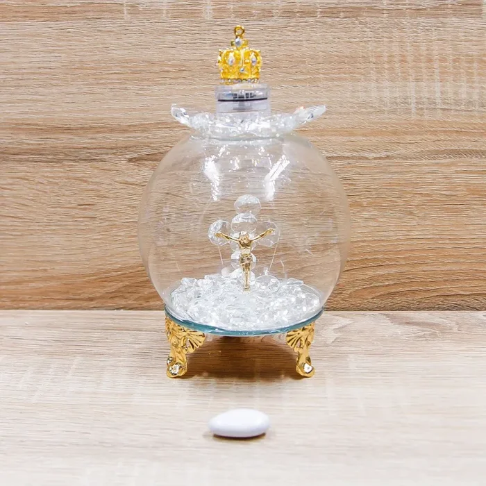 Campana Led Cristalli con Crocifisso e Corona Oro Via Margutta Sconti