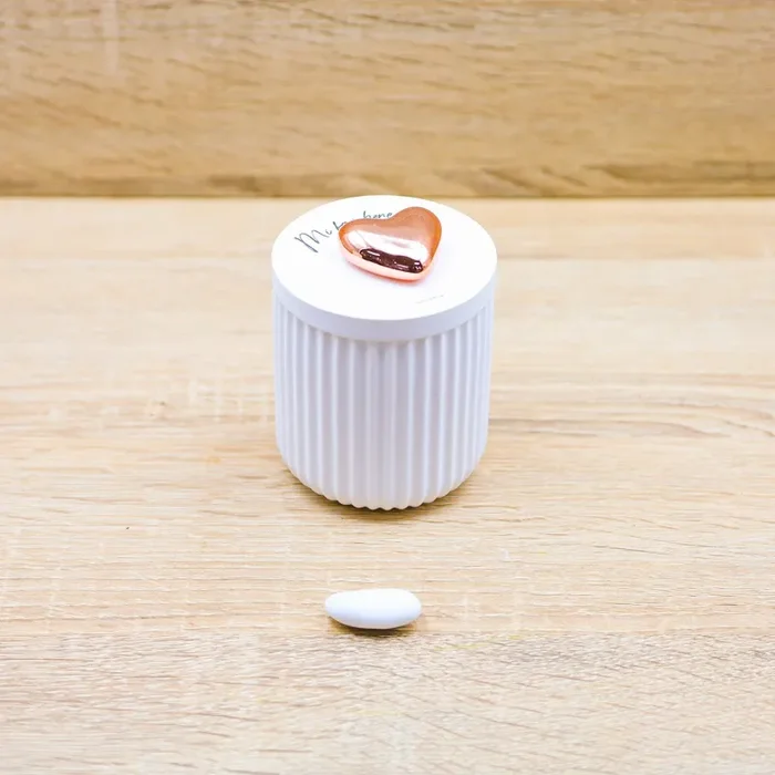 Candela con Cuore Oro Rosa Claraluna