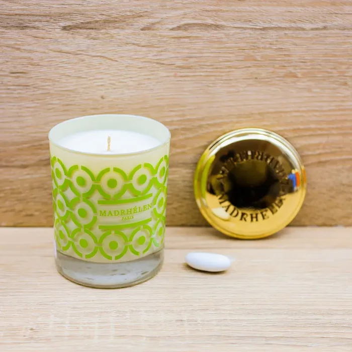 Candela Profumata “Linea Moon” Verde Madrhèlen - immagine 2