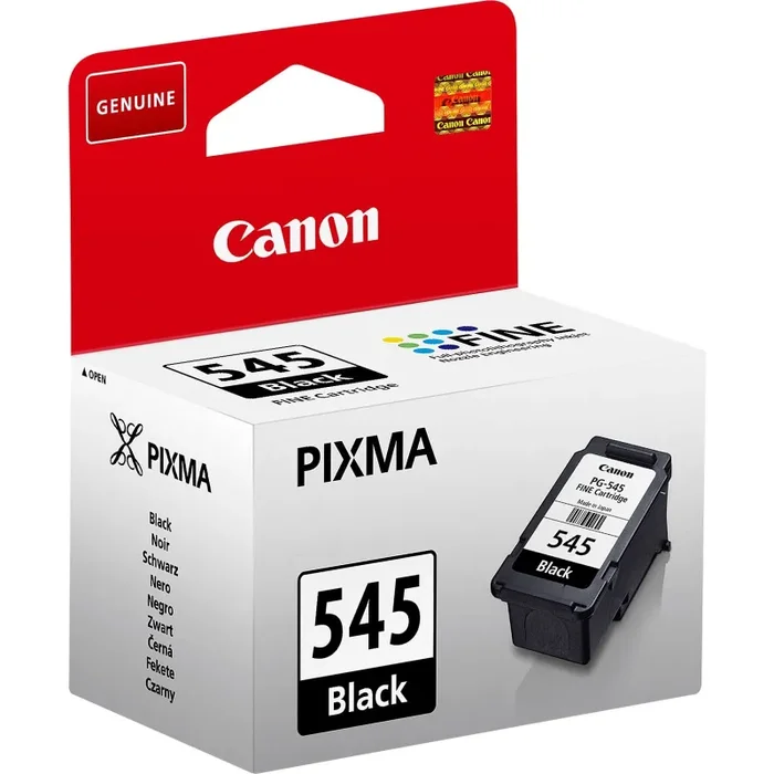 Canon Cartouche Encre – PG-545 Cartouche d’encre noire authentique pour imprimante – (1 x Cartouche) – Compatible avec les imprimantes PIXMA
