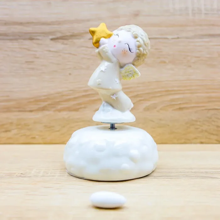 Carillon Angioletto Maschio con Stella Oro Claraluna Vendita calda online - immagine 2