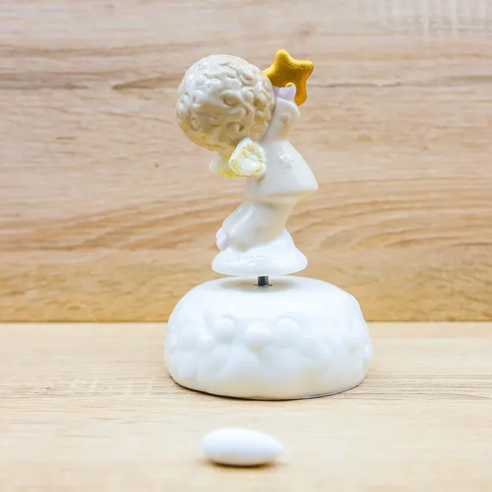 Carillon Angioletto Maschio con Stella Oro Claraluna Vendita calda online - immagine 3