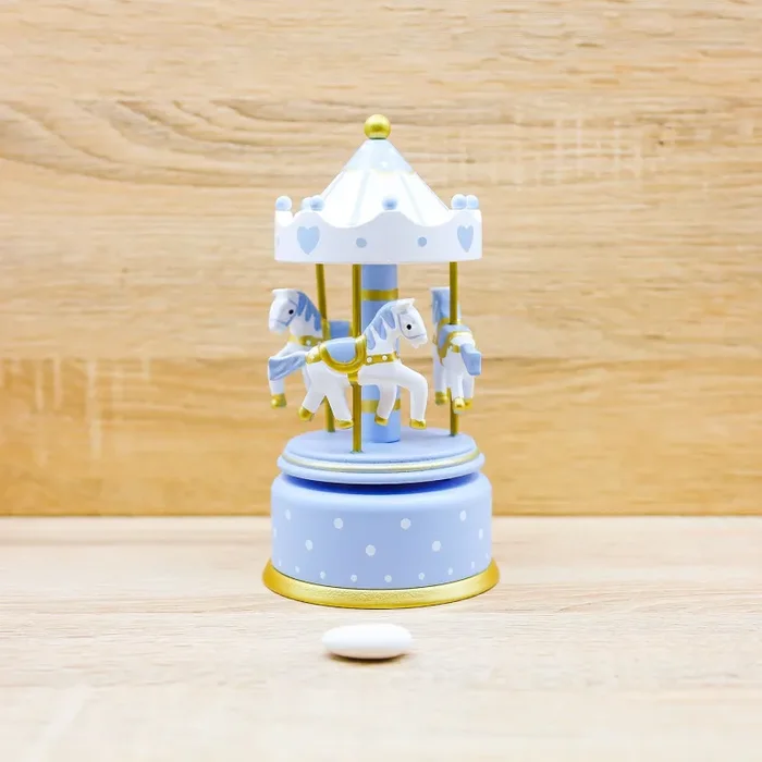 Carillon Giostra Azzurro e Bianco Encantada