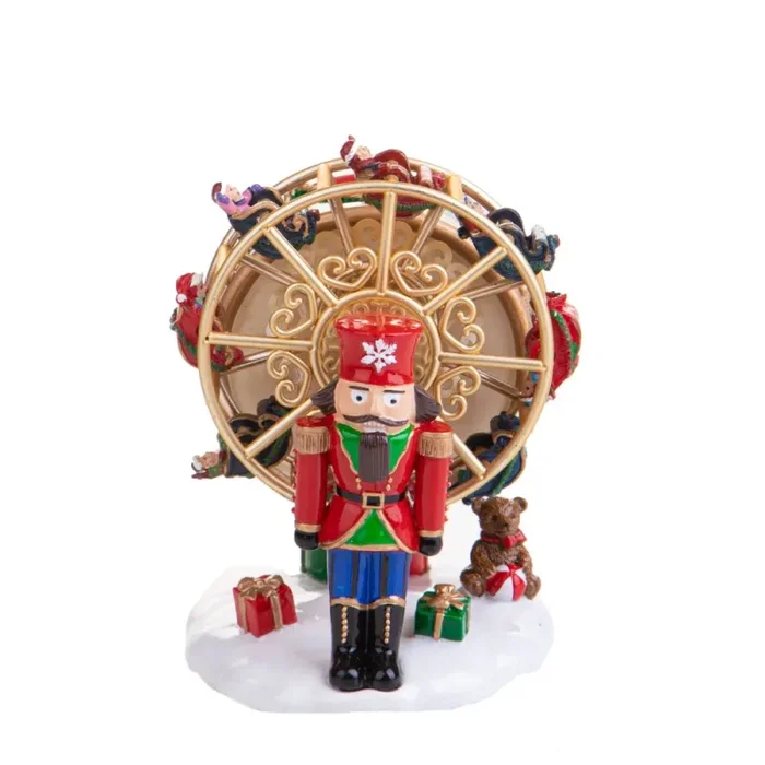 Carillon Natalizio Schiaccianoci 14 cm in Resina