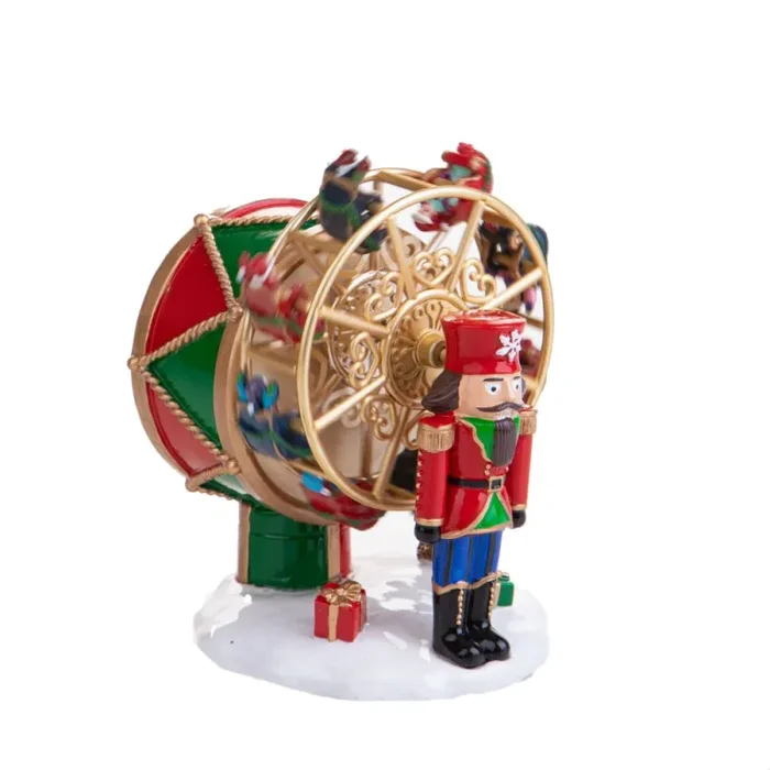 Carillon Natalizio Schiaccianoci 14 cm in Resina - immagine 2