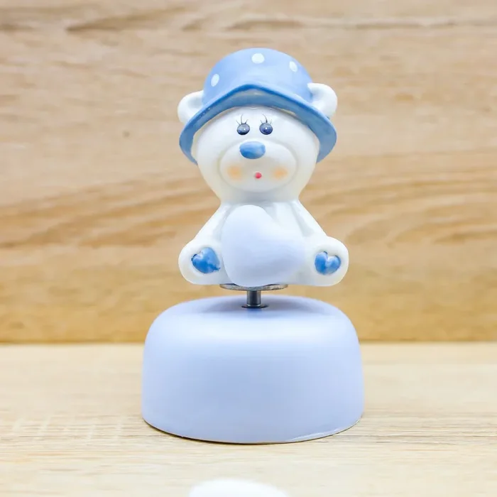 Carillon Orsetto Baby Celeste Claraluna - immagine 2