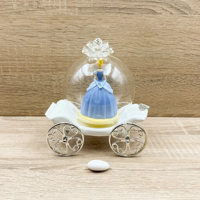Carrozza con Campana Cenerentola Disney Orchidea Bomboniere - immagine 2
