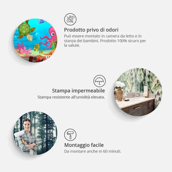 Carta Da Parati Fotomurale – Disco Vinile E Colori 350x270cm Erroi - immagine 3