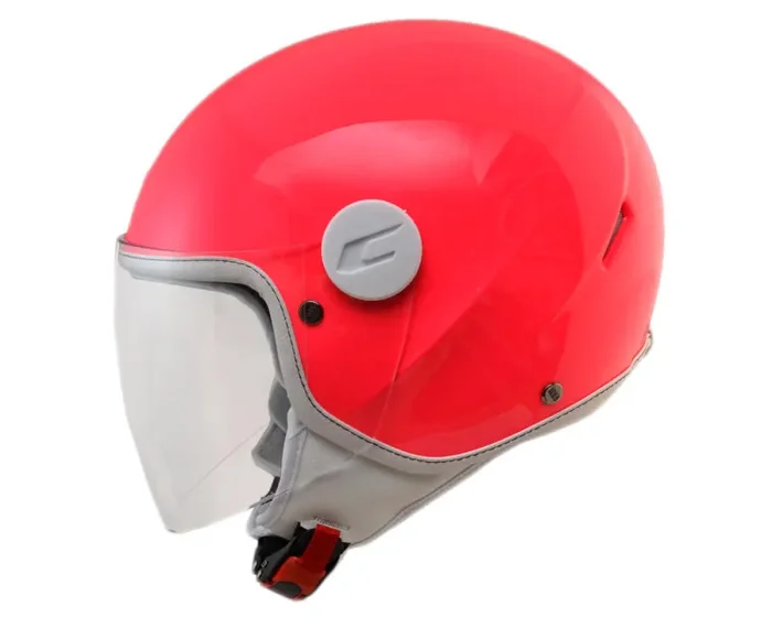 Casco Demi-Jet per Bambini Visiera Lunga CGM Magic Mono 205A Rosa Fluo Varie Misure - immagine 2