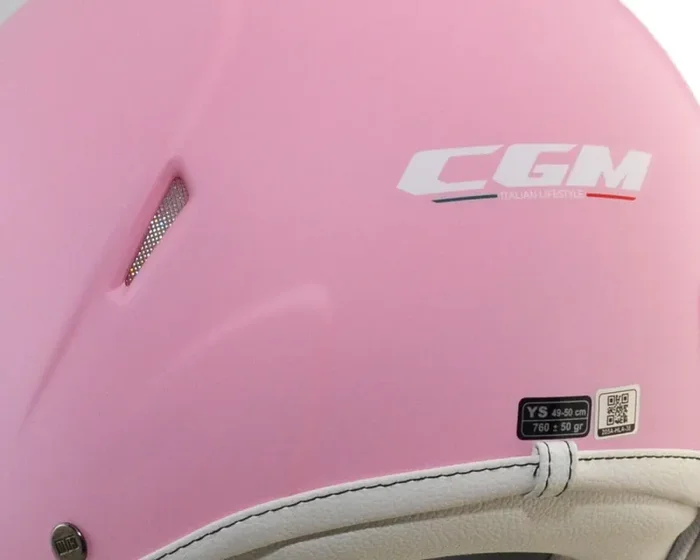 Casco Demi-Jet per Bambini Visiera Lunga CGM Magic Smile 205S Rosa Opaco Varie Misure Sconti - immagine 3