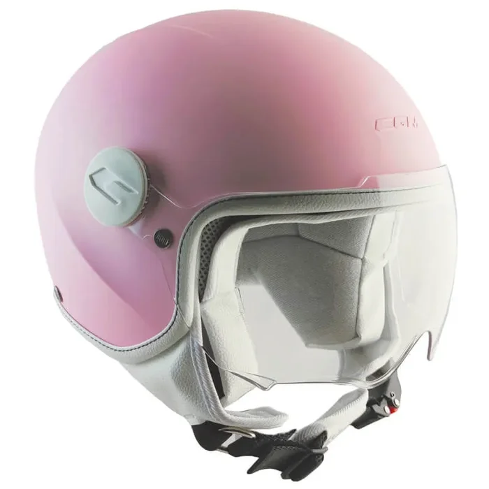Casco Demi-Jet per Bambini Visiera Sagomata CGM Magic Smile 205S Rosa Opaco Varie Misure - immagine 2