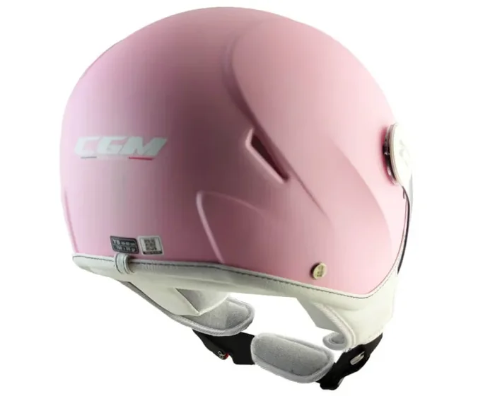 Casco Demi-Jet per Bambini Visiera Sagomata CGM Magic Smile 205S Rosa Opaco Varie Misure - immagine 3