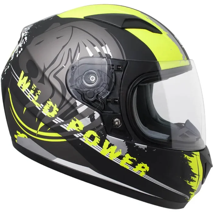 Casco Integrale per Bambini Visiera Lunga CGM Wild 215G Nero Opaco