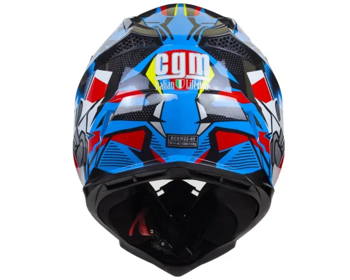 Casco Integrale per Bambino da Moto Cross CGM 209G Winner Azzurro Varie Misure - immagine 3