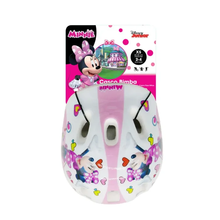 Casco per Bambina Misura 44-48 cm con Fori di Aerazione con Licenza Disney Minnie - immagine 2