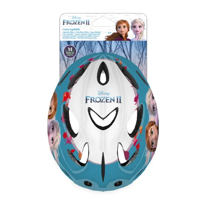 Casco per Bambina Misura 52-56 cm con Fori di Aerazione con Licenza Disney Frozen - immagine 2