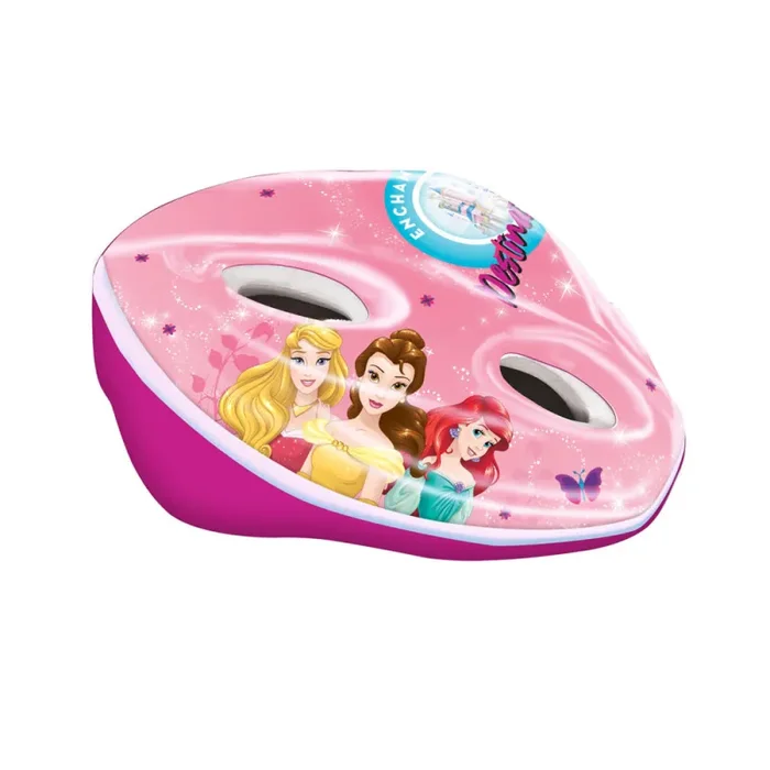 Casco per Bambina Misura 52-56 cm con Fori di Aerazione con Licenza Disney Princess
