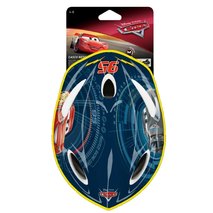 Casco per Bambino Misura 52-56 cm con Fori di Aerazione con Licenza Disney Cars - immagine 2
