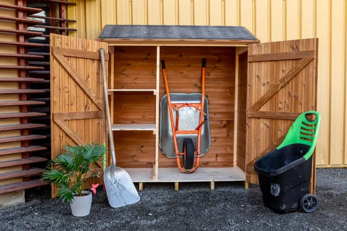 Casetta Box da Giardino 1,63×0,66 m con Pavimento in Legno di Abete 19mm Theora - immagine 2