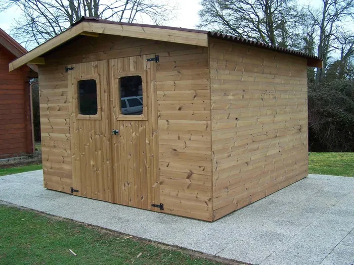 Casetta Box da Giardino 2,4×2,04 m Senza Pavimento in Legno Picea Massello 19mm Tetto in Acciaio Therma - immagine 2