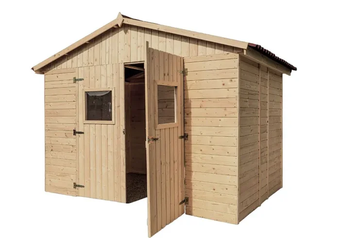 Casetta Box da Giardino 2,8×2 m Senza Pavimento in Legno Picea Massello 16mm Eden - immagine 2