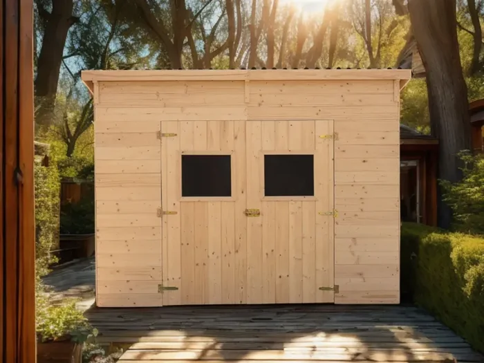 Casetta Box da Giardino 2,8×2 m Senza Pavimento in Legno Picea Massello 16mm Eden Vendita calda online - immagine 3