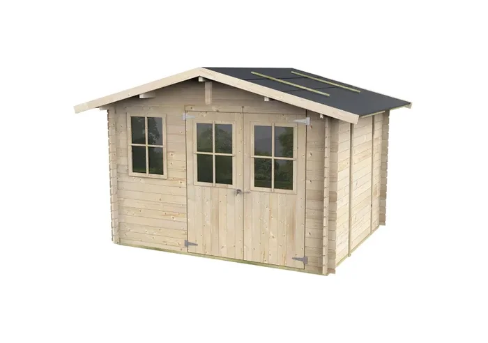 Casetta Box da Giardino 296x249x182-220A cm Cortona Express in Legno di Abete PEFC