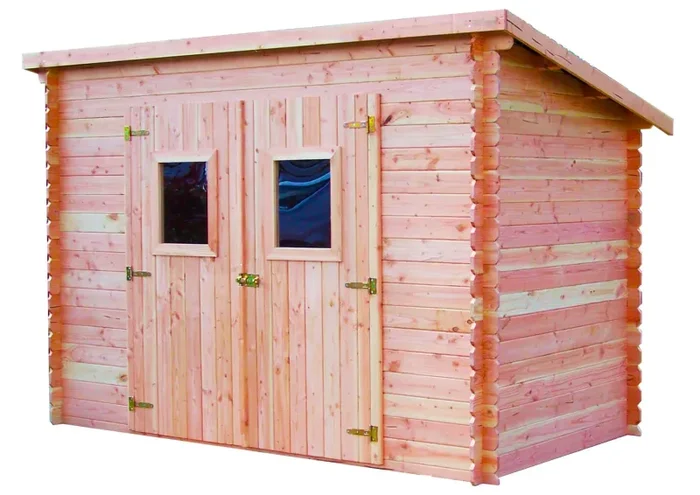 Casetta Box da Giardino 3×1,65 m Senza Pavimento in Legno Douglas 20mm Dalmat